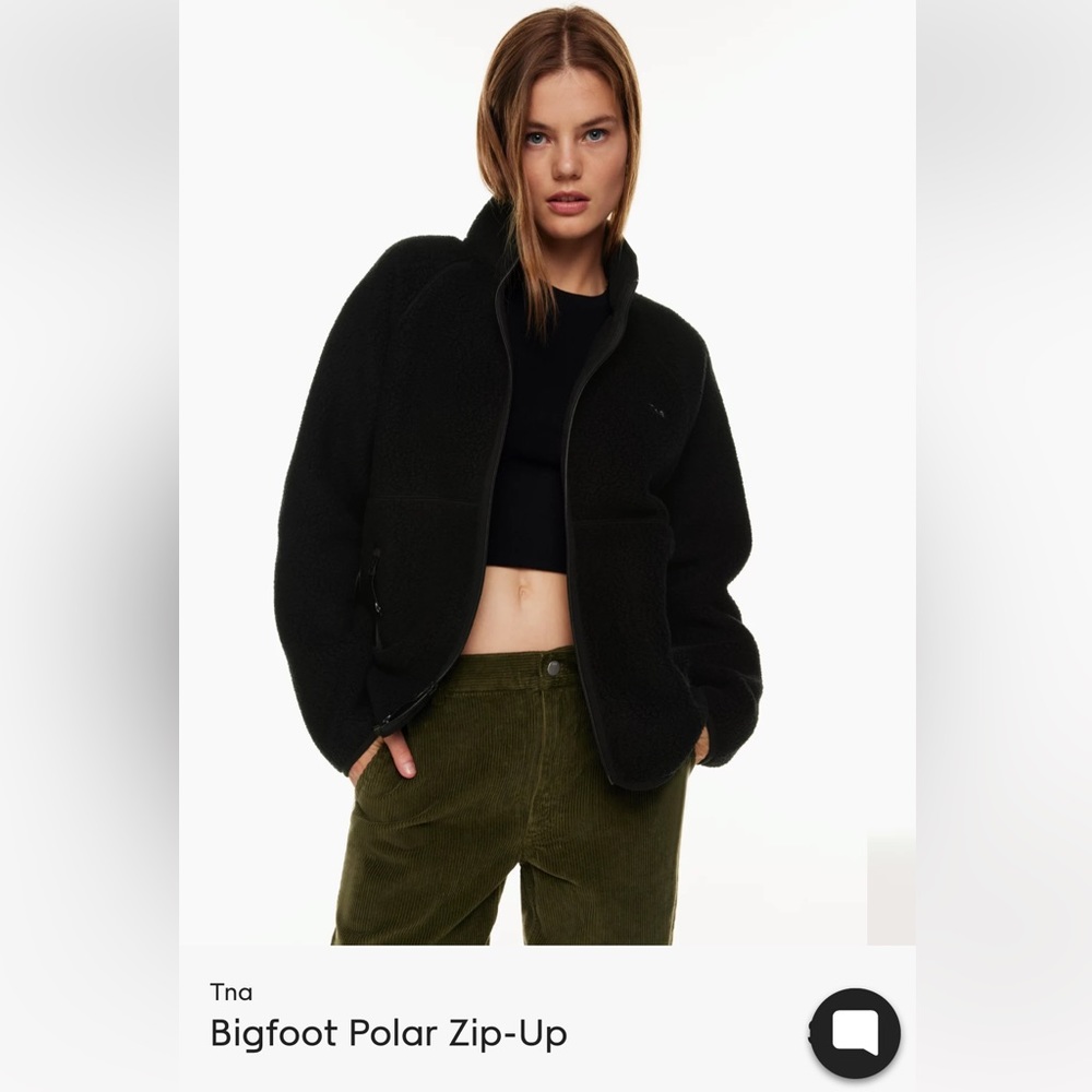 Aritzia TNA Bigfoot Zip Up